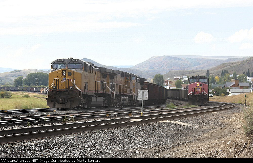 UP 6423 Waitng on the Craig Branch